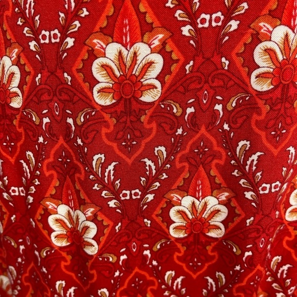 Zesica floral type print wrap dress v-neck short sleeve women’s size L - Picture 9 of 16